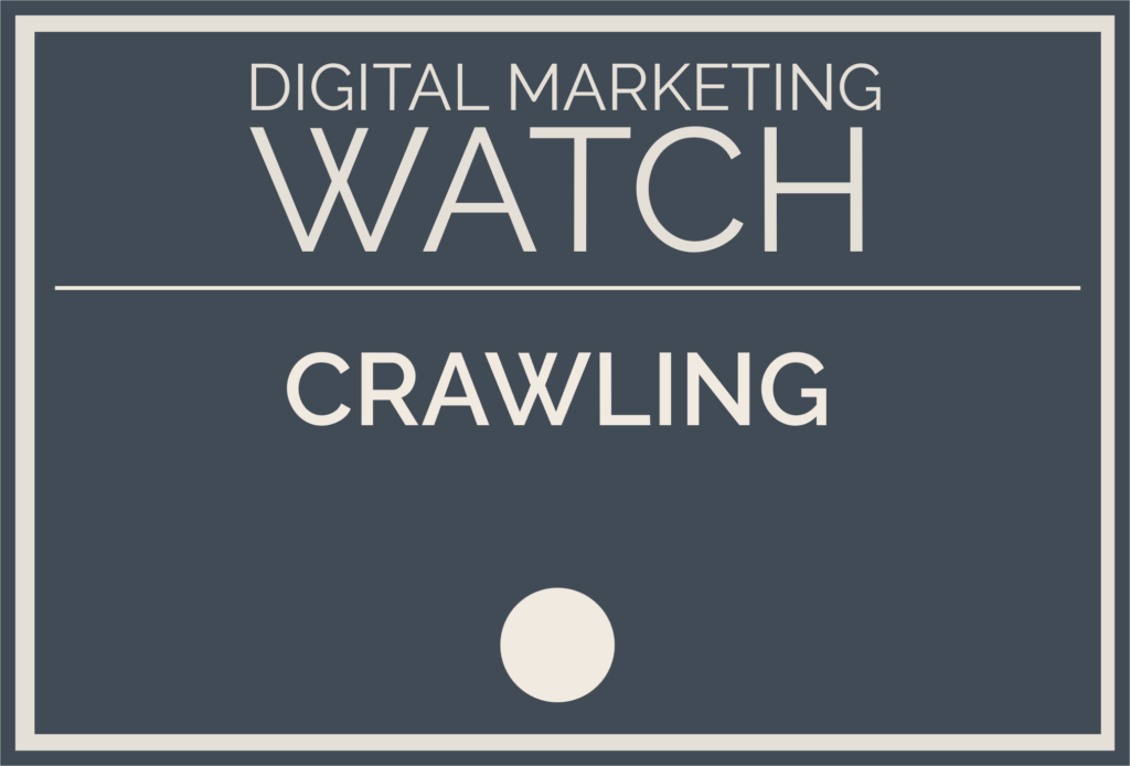 A simple image for Crawling with Digital Marketing Watch and Crawling written in the box.