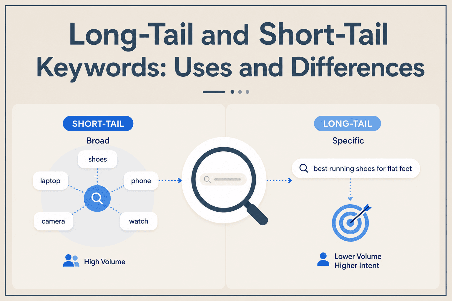 Long-Tail and Short-Tail Keywords: Uses and Differences