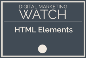 HTML Elements