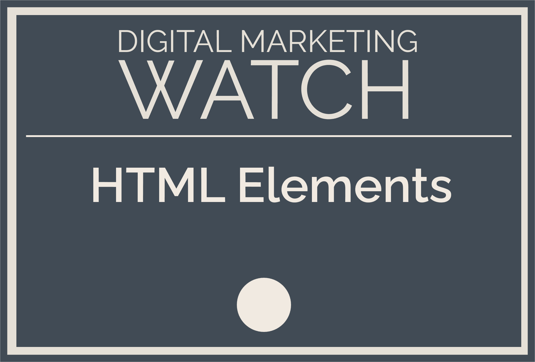 HTML Elements