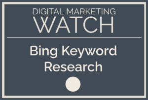 Bing Keyword Research