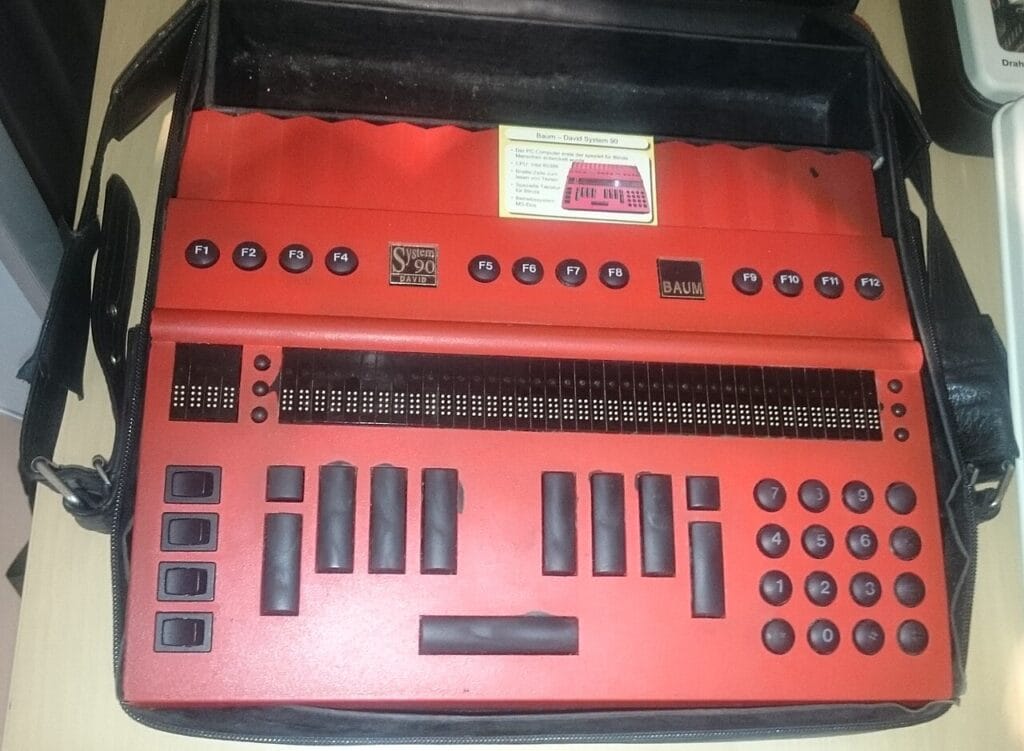 Refreshable braille display used for web accessibility and reading digital text through tactile braille cells